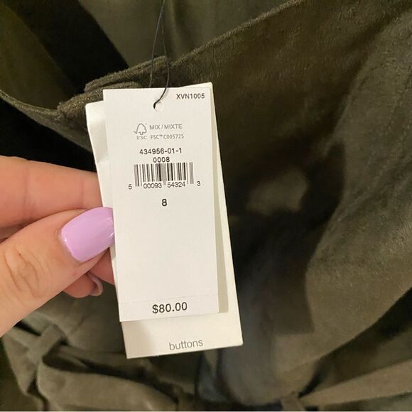 Banana Republic LUCIE VEGAN SUEDE TOP - Picture 6 of 8